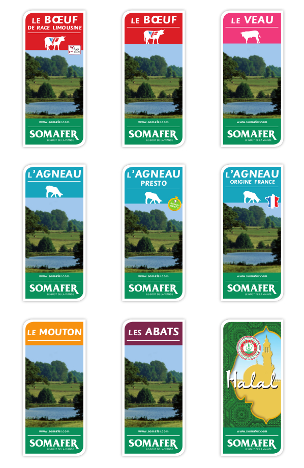 Gamme UVCI SOMAFER Boeuf Veau Agneau Abats Mouton